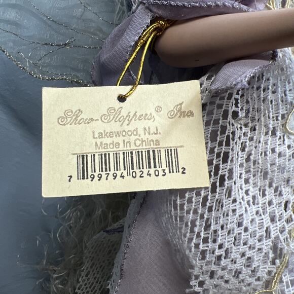 Vtg Show-stoppers Porcelain Fairy Lamp Collector Wings Roses Woodland - 16” Tall - Picture 5 of 13